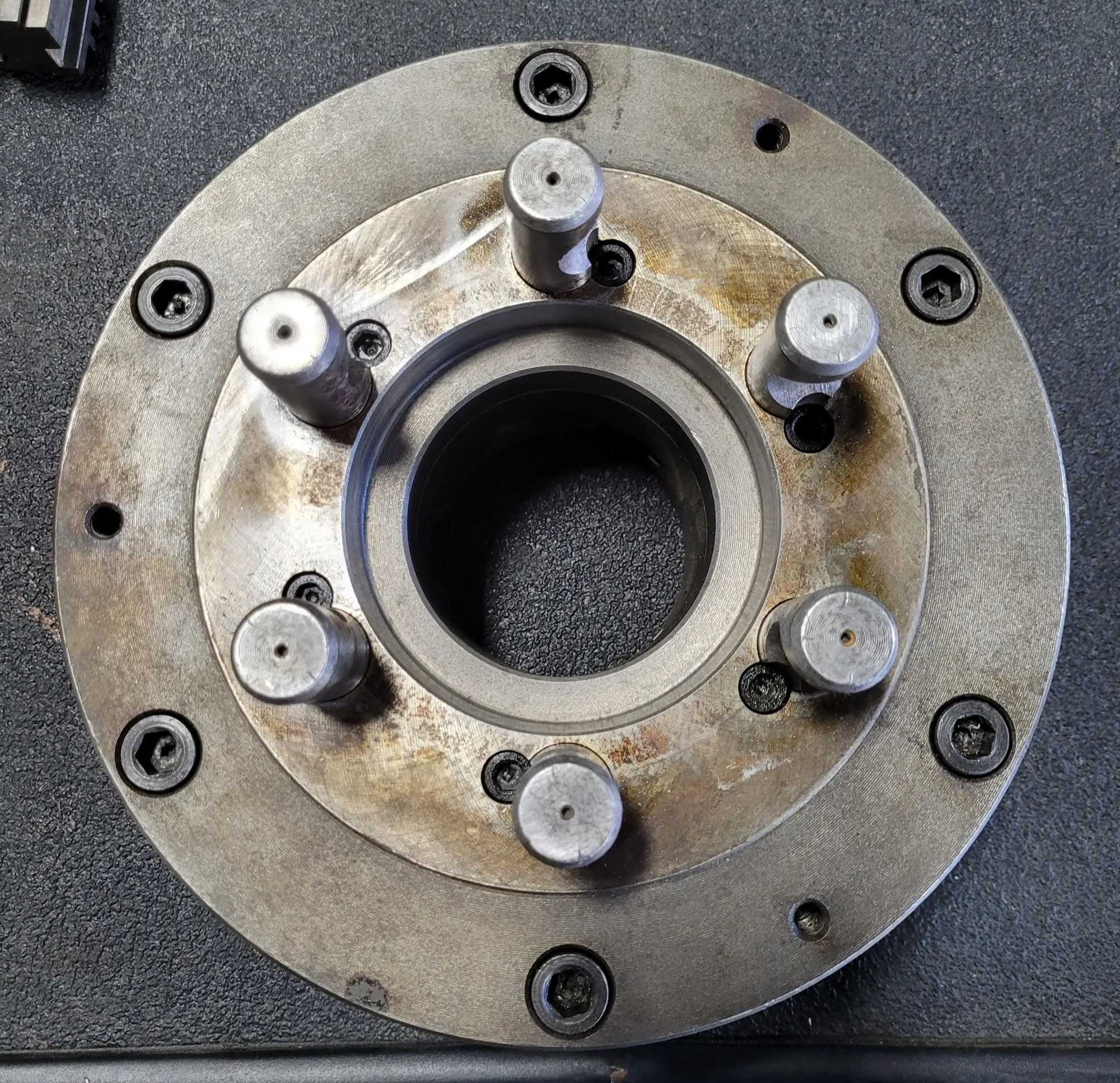BISON 10" 3 JAW LATHE CHUCK W/ D1-6 MOUNT - MACHINING TOOLING & PARTS