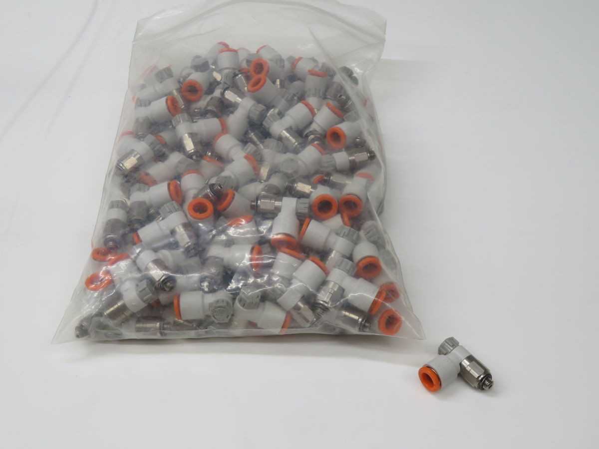 Lot Of 125 SMC AS1201F-U1032-07A Meter-Out Flow Control Valves T269560 - PNEUMATIC FLOW CONTROL VALVE