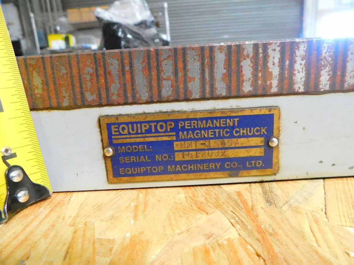 EQUIPTOP HMT-1545A PERMANENT MAGNETIC CHUCK 6"X18" M7451 - MAGNETIC THICKNESS GAUGES