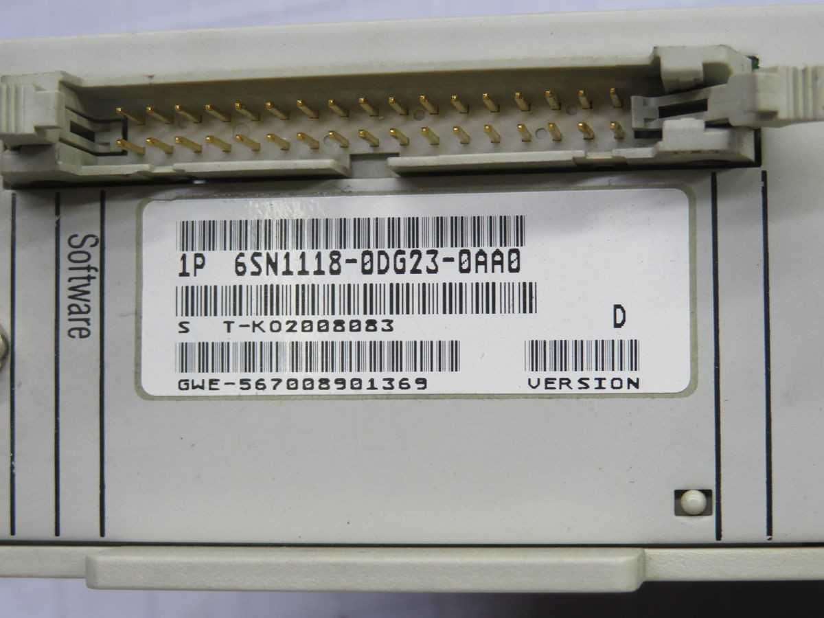 SIEMENS 6SN1118-0DG23-0AAO DIGITAL CONTROL BOARD, MAIN SPINDLE DRIVE, VOLTAGE SIGNAL FEEDBACK - PCB CIRCUIT BOARDS