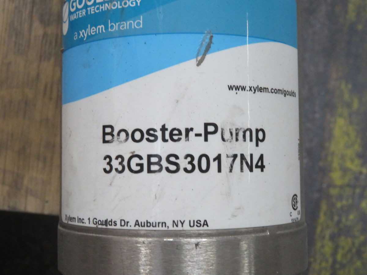 BUCHER 33GBS3017N4 HIGH-PRESSURE BOOSTER PUMP T269120 - CENTRIFUGAL PUMP