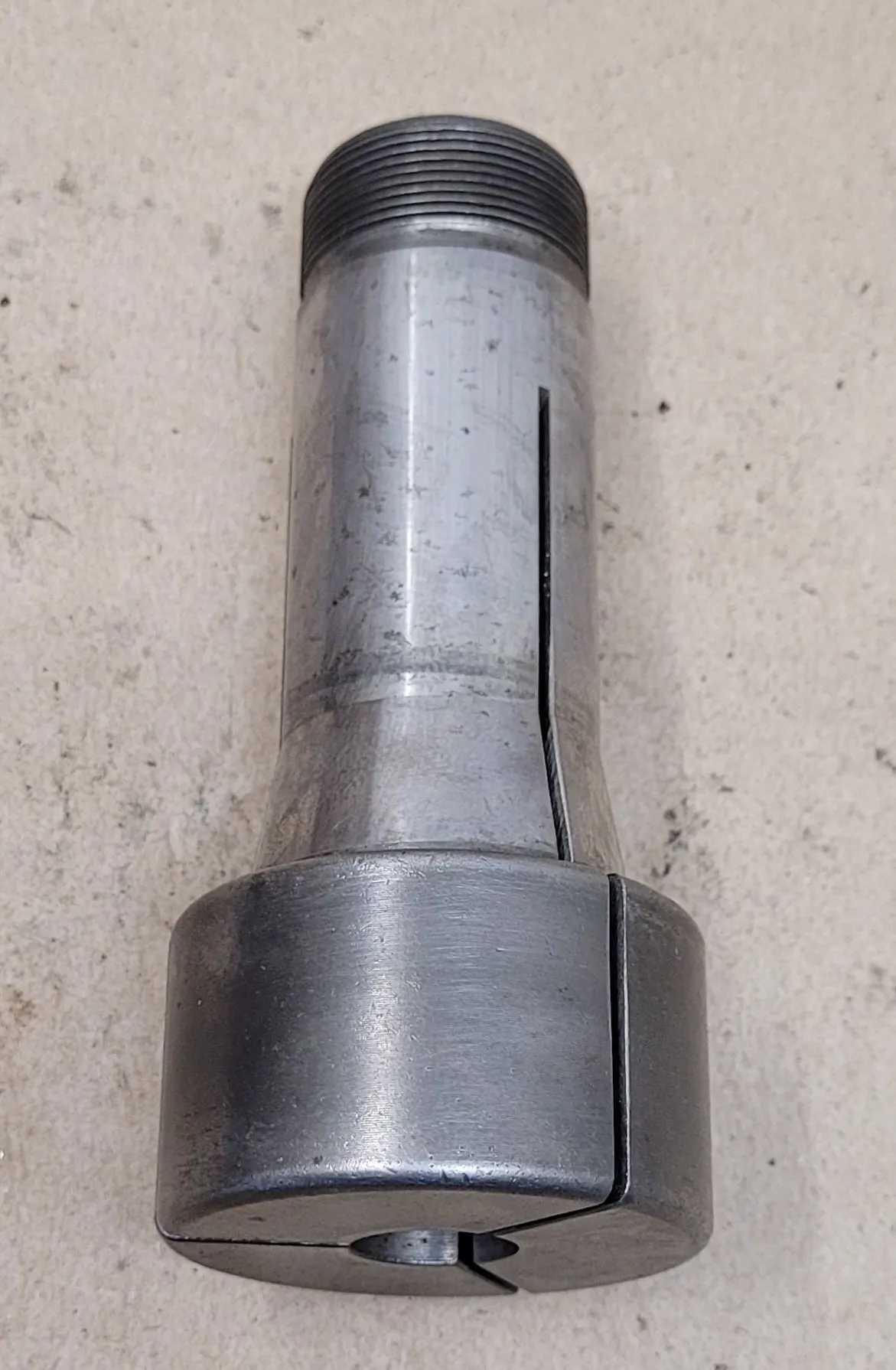 5C STEP COLLET, 2" HEAD DIAMETER, 1-1/8" HEAD THICKNESS, 5/8" PILOT HOLE, 4.5" OAL - MACHINE TOOLING