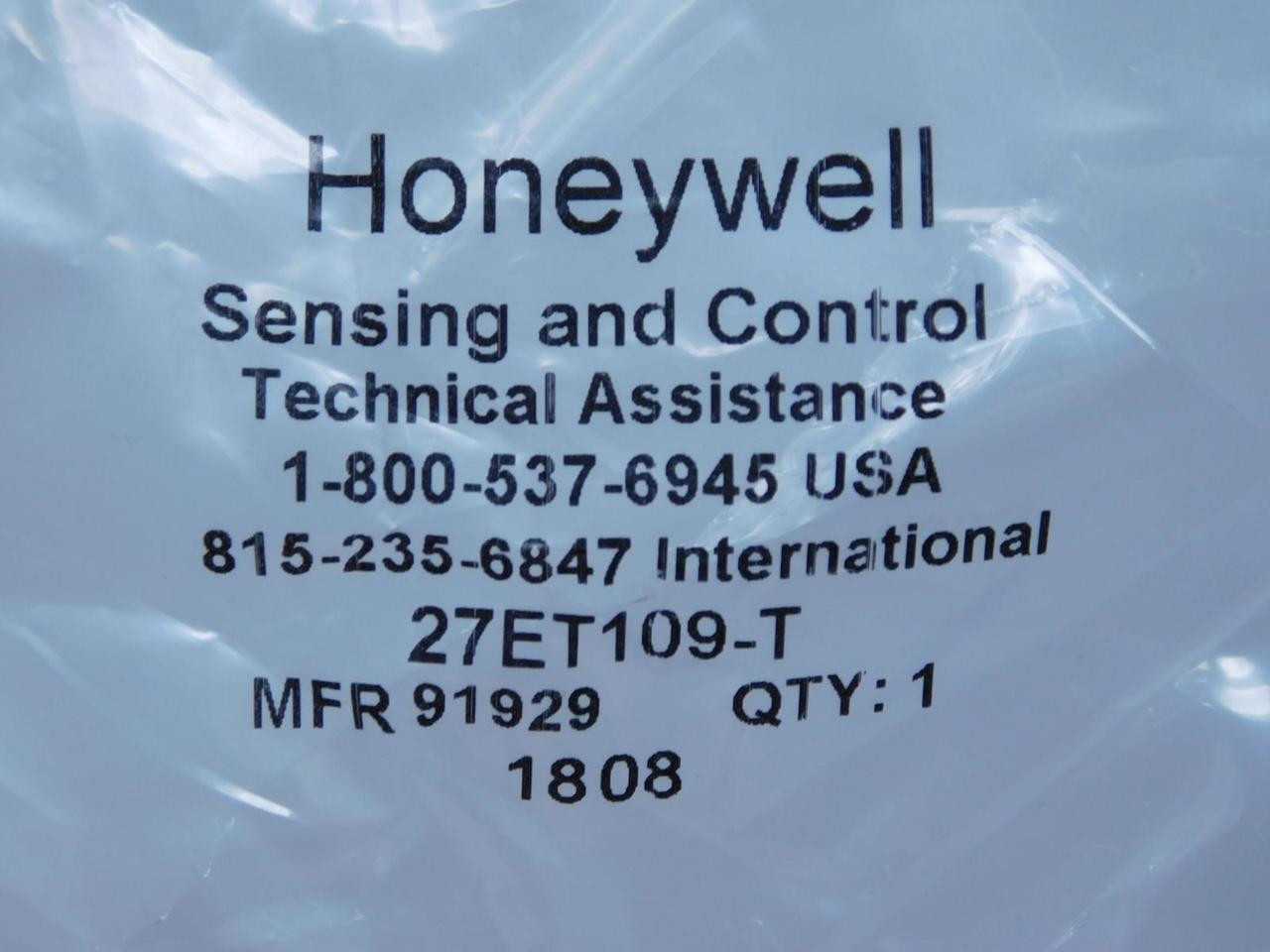 HONEYWELL 27ET109-T TOGGLE SWITCHES, SPDT CONFIG, LEVER, 7A, 28VDC RATING, -54C/+71C TEMP, HERMETIC - SWITCHES