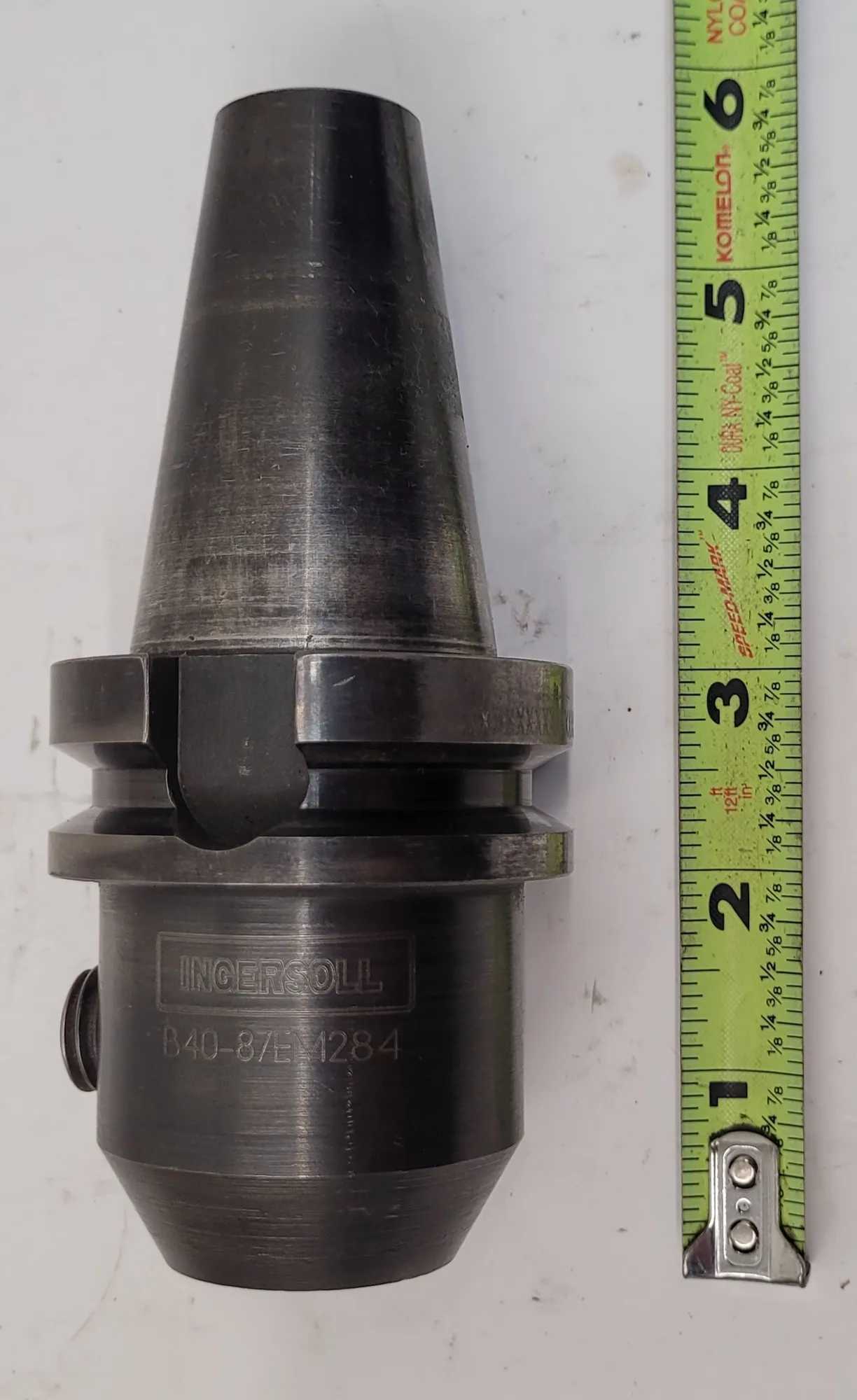 INGERSOLL B40-87EM284 QUICK CHANGE TOOL HOLDER CAT 40 OAL 5.5IN BORE .875IN - MACHINING TOOLING & PARTS