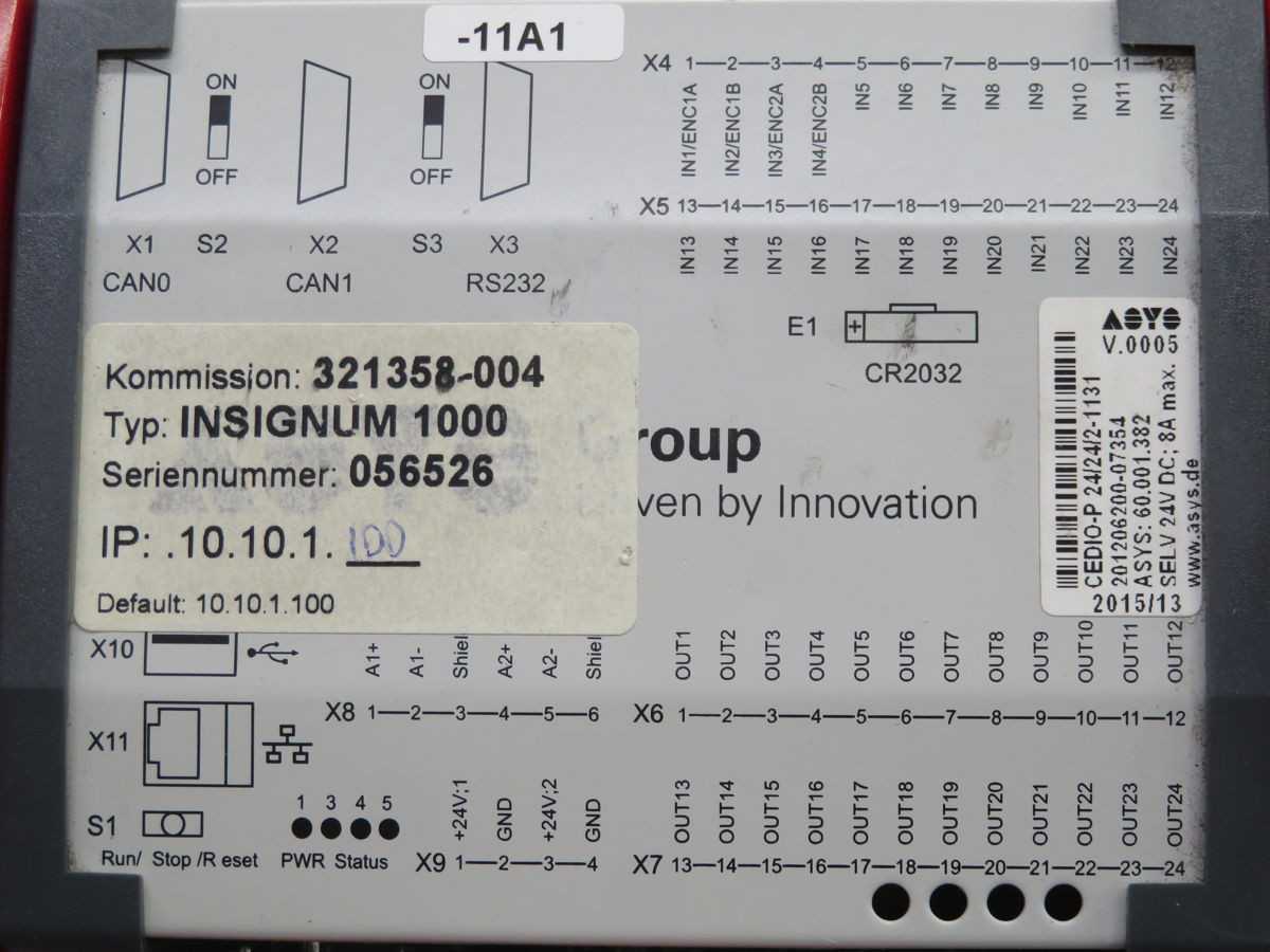 ASYS CEDIO-P 24/24/2-1131 Cell Controller / I/O Module BH0733 - PLC MODULES