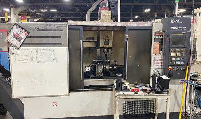 2009 FADAL 4020FX CNC VMC, 15 HP, 4TH AXIS, 21-STATION ATC, 40"X20" TABLE, 3300 LBS CAPACITY - ARTICULATED ROBOTS