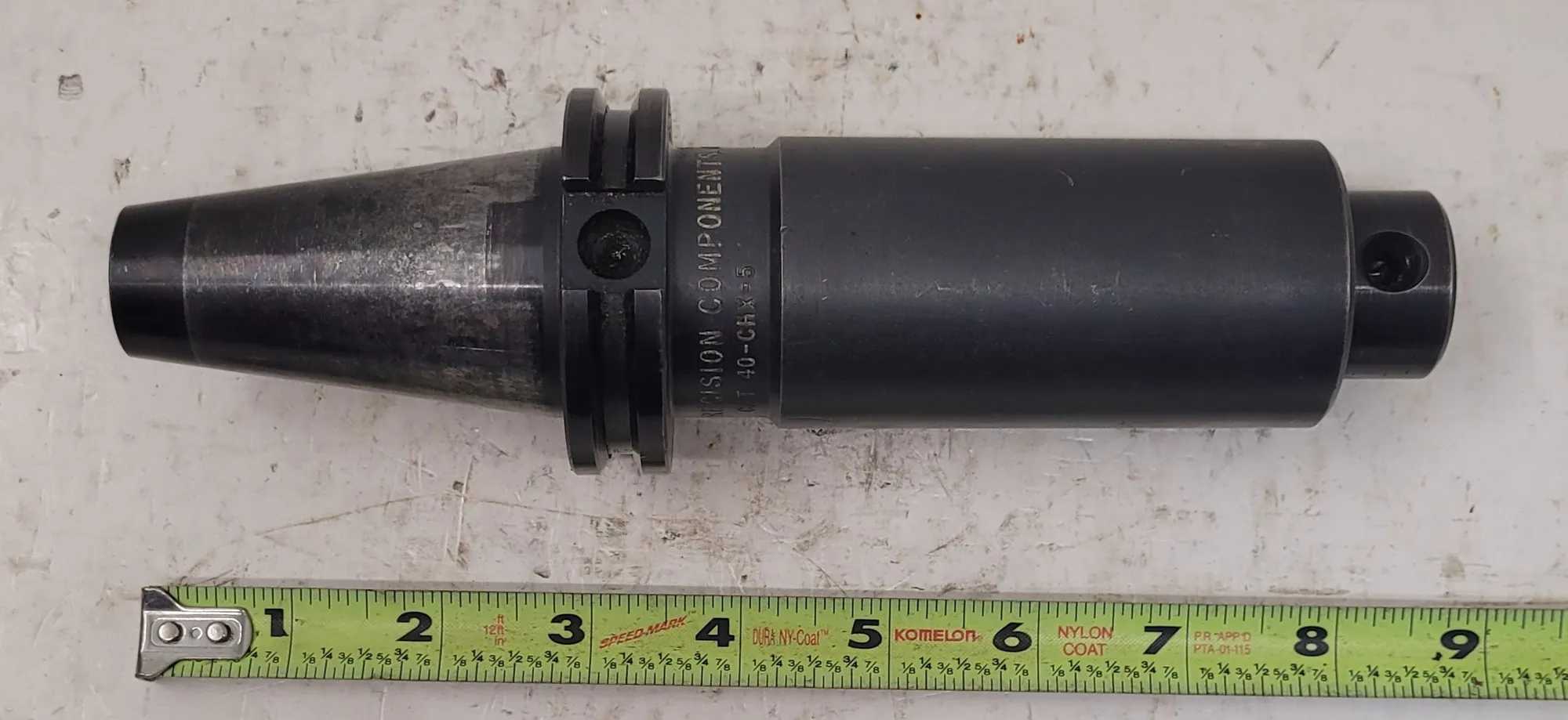 PRECISION COMPONENTS CAT 40 – CHX-5 CUTTER HEAD EXTENSION (OAL 8.5", BORE 1.25") - MACHINING TOOLING & PARTS