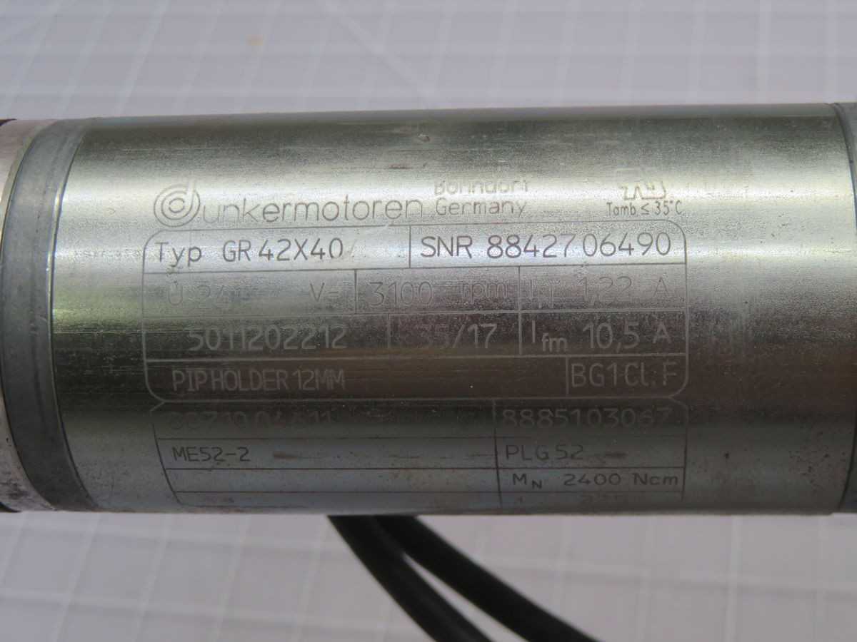 Dunkermotoren GR 42X40 Motor T261455 - High Performance Industrial Solution - GEARMOTOR