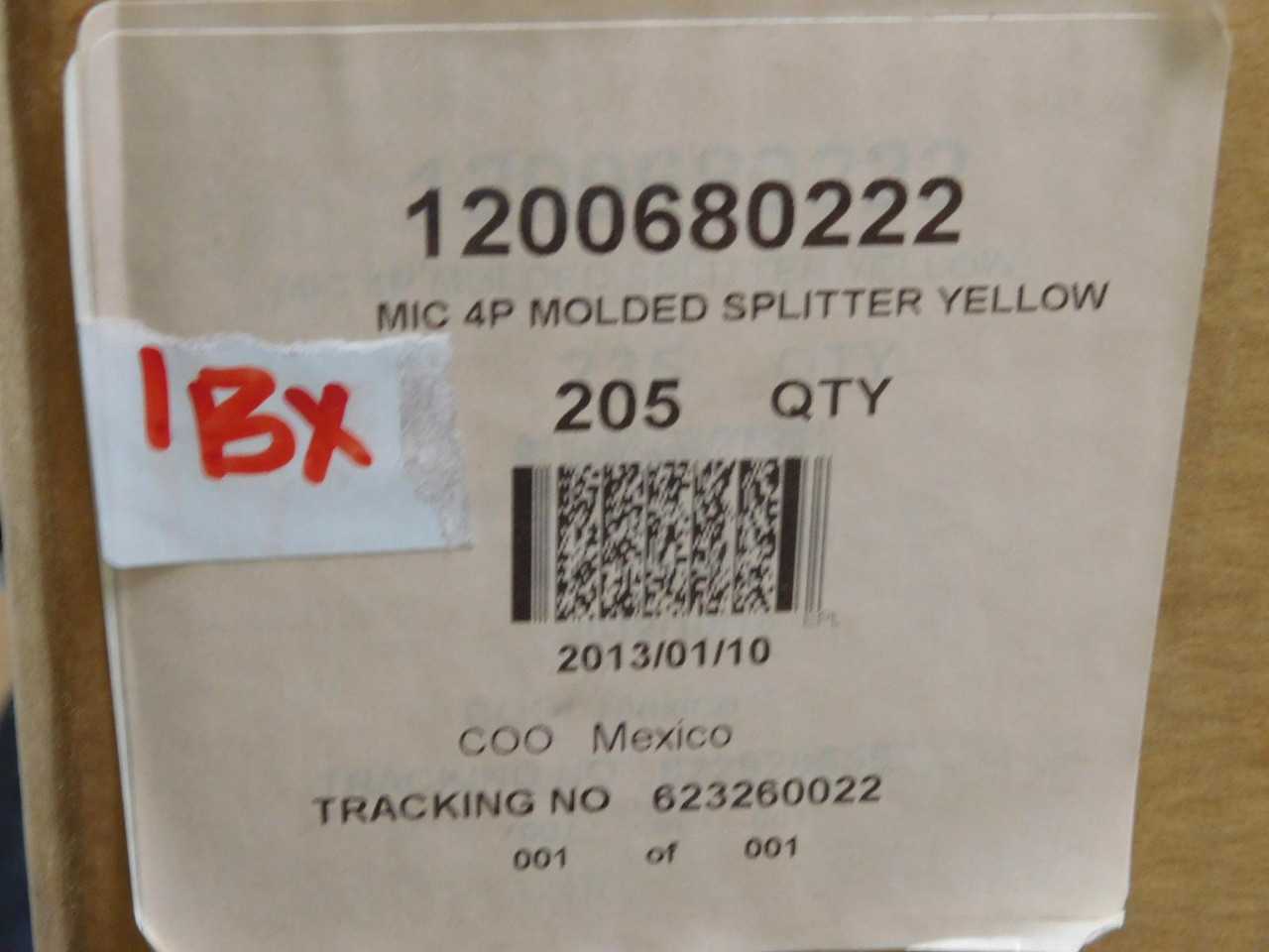 Lot of 200 Balluff C04EEC04U 1200680222 Mic 4P Molded Splitter Yellow - CORDSET CABLES