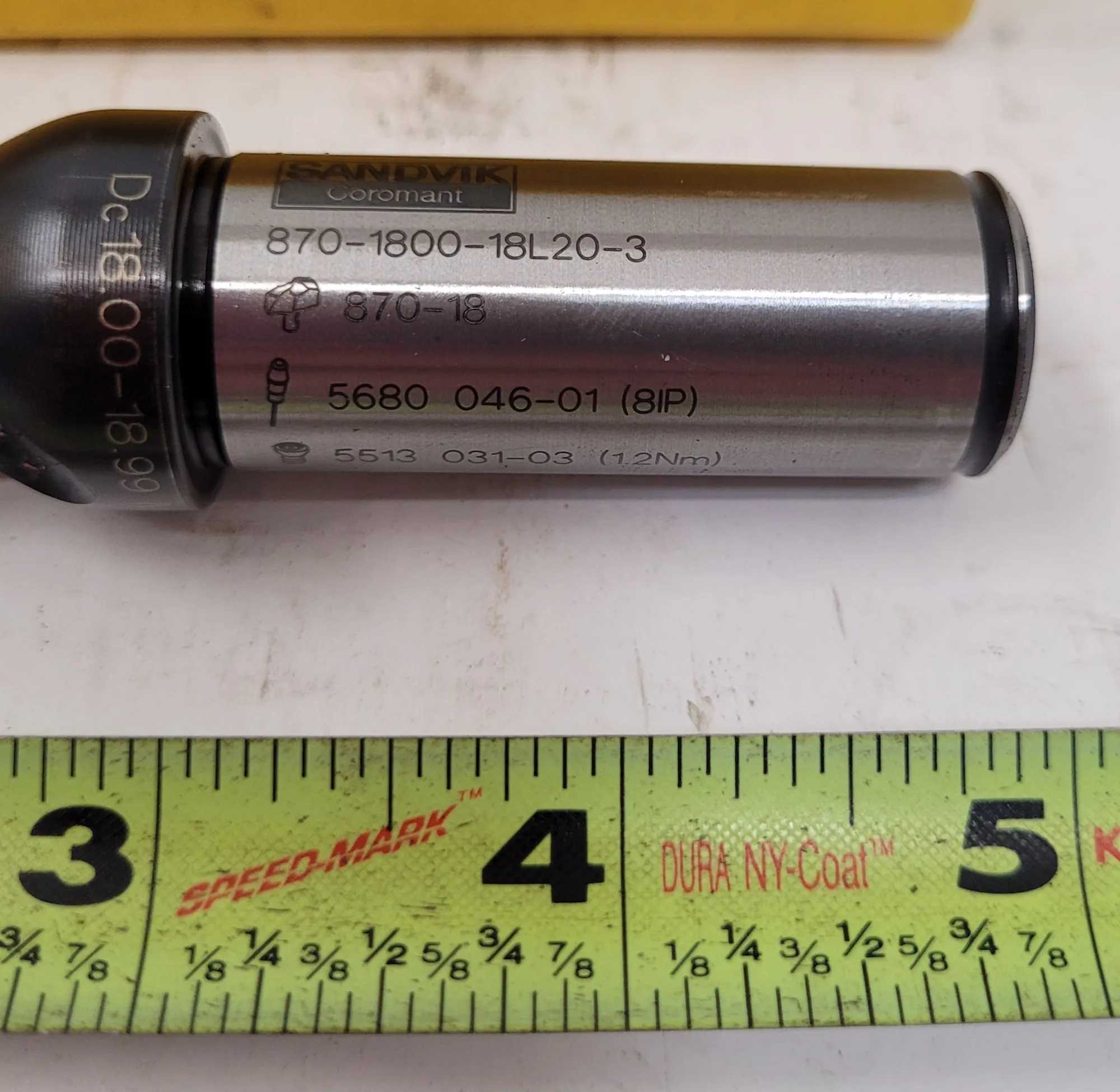SANDVIK COROMANT CORODRILL 870 INDEXABLE DRILL 870-1800-18L20-3 - MACHINING TOOLING & PARTS