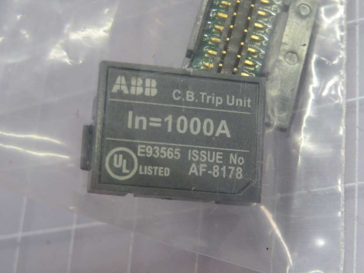 LOT OF 4 ABB C.B. TRIP UNIT 1000 AMP T258947 - CIRCUIT BREAKERS