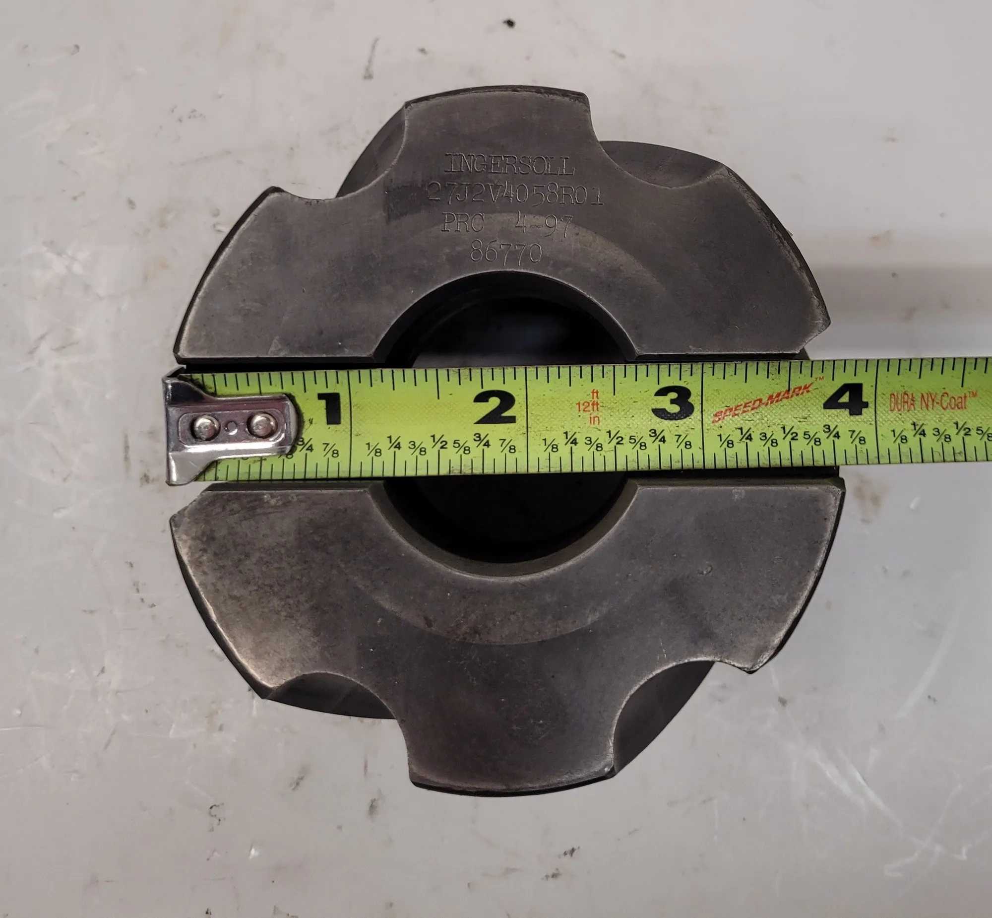 INGERSOLL 27J2V4058R01 PRC 4-97 SHELL MILL – 4” DIAMETER, 6 FLUTES, 1.50” BORE - MACHINING ACCESSORIES & TOOLING