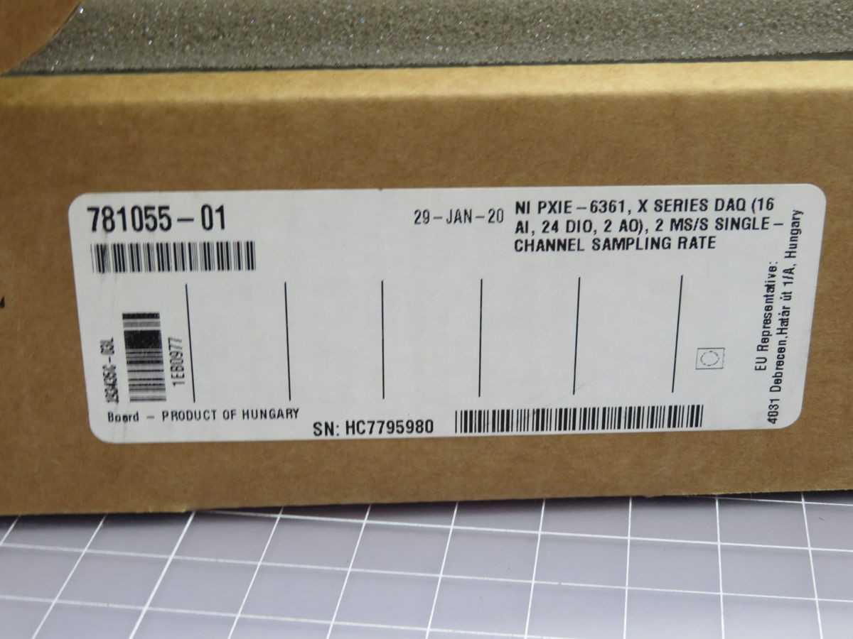 NATIONAL INSTRUMENTS 781055-01, IO, 3U PXI, 16 AI, 16B RES, 2 AO, 16B RES, 24 DIO, 2X 32B C/T - PLC MODULES