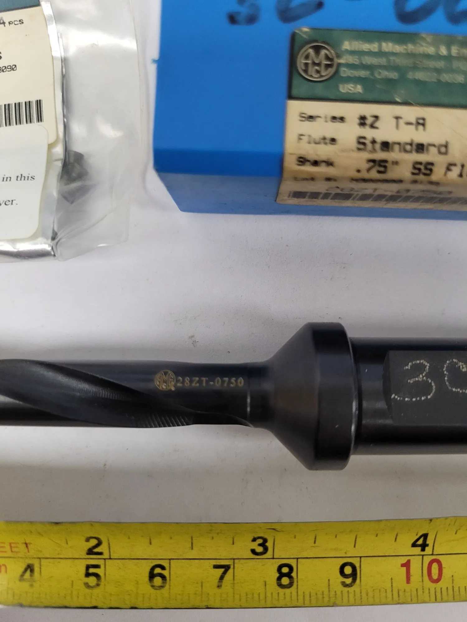 ALLIED MACHINE & ENGINEERING 28ZT-0750 INDEXABLE SPADE DRILL, .75” SS FLANGED SHANK - MACHINING TOOLING & PARTS