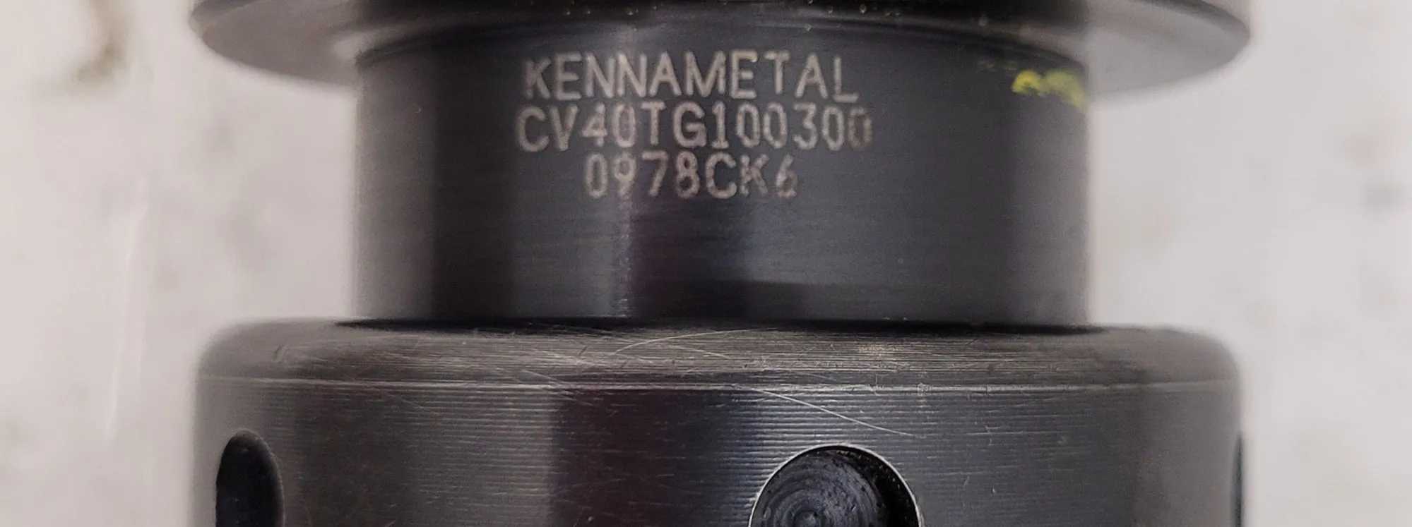 KENNAMETAL CAT 40 TG100 SINGLE-ANGLE COLLET CHUCK TOOL HOLDER, 2.75" PROJECTION - MACHINE TOOLING