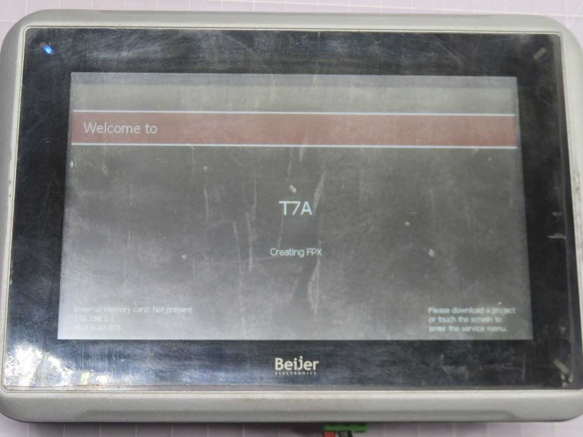 BEIJER ELECTRONICS IX-PANEL-T7A, 7-IN TOUCHSCREEN, 800X480 PIXELS, 24 VAC, 512MB RAM, IP65 RATING - HMIS & DISPLAYS