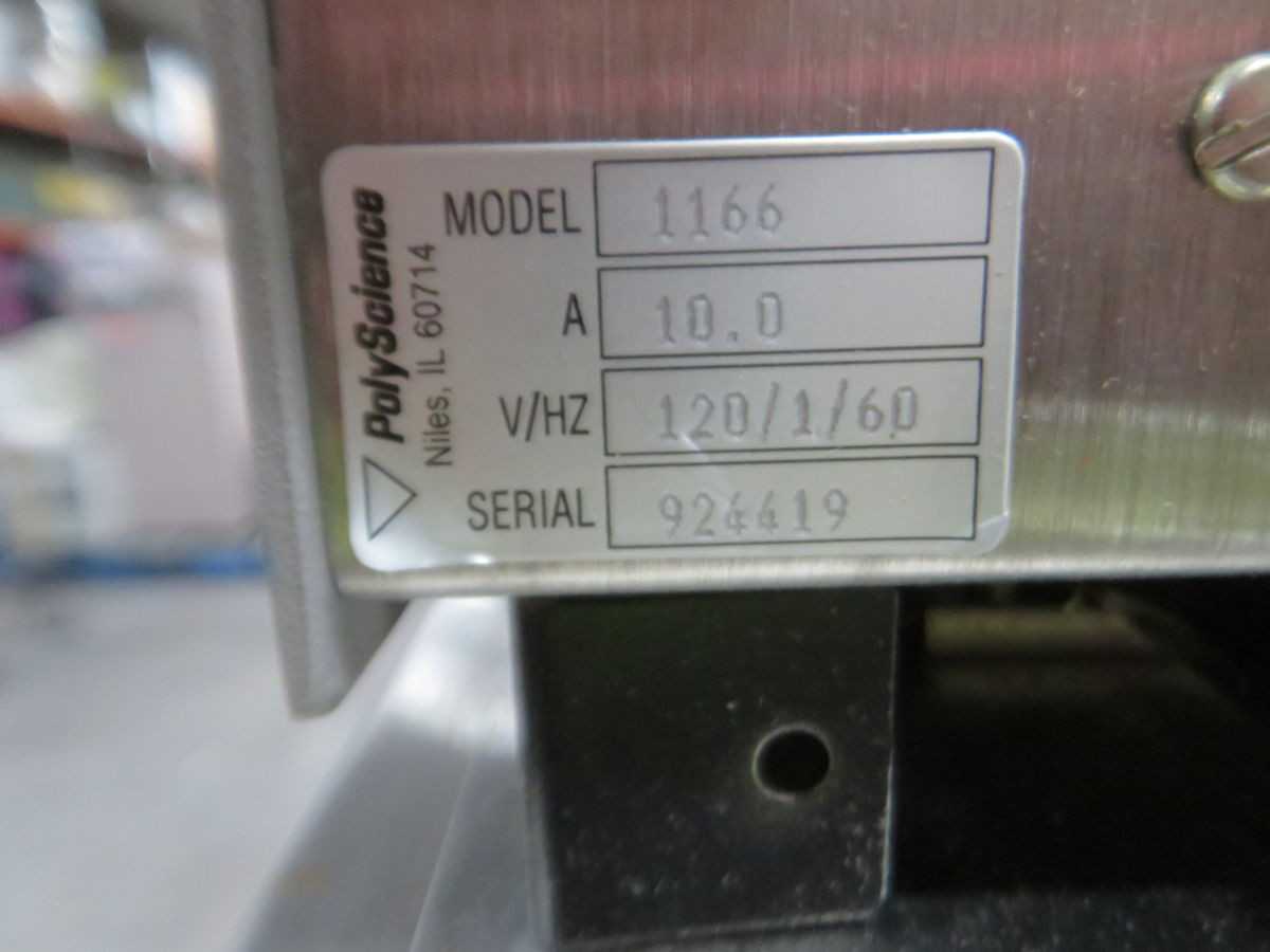 POLY SCIENCE 1166 DIGITAL HEATED REFRIGERATED RECIRCULATOR CHILLER - LAB & SCIENTIFIC