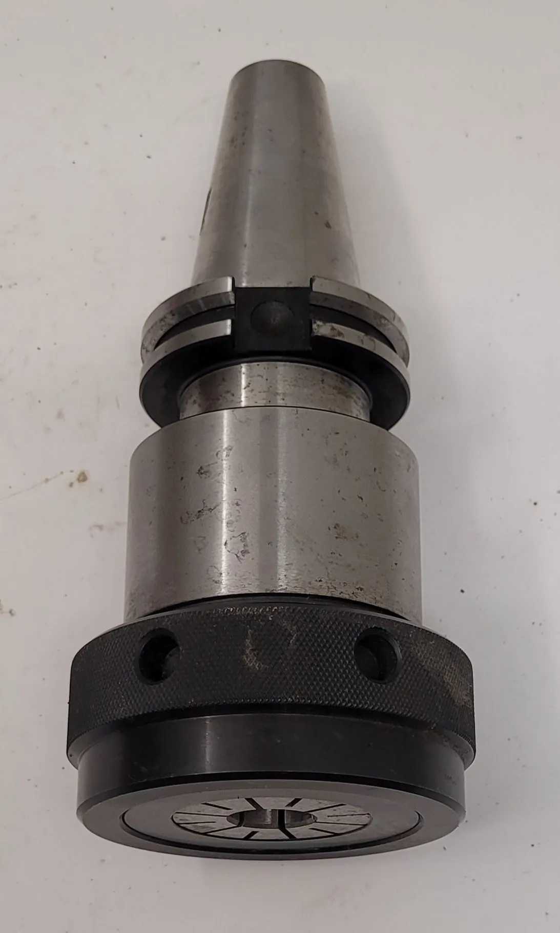KENNAMETAL CV40TG150488 CAT 40 COLLET CHUCK OAL: 7.5” GAUGE: 4.75” BODY DIA: 2.60” - MACHINE TOOLING