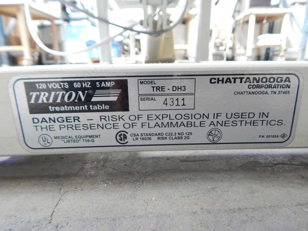 CHATTANOOGA TRE-DH3 TREATMENT TABLE - MISCELLANEOUS