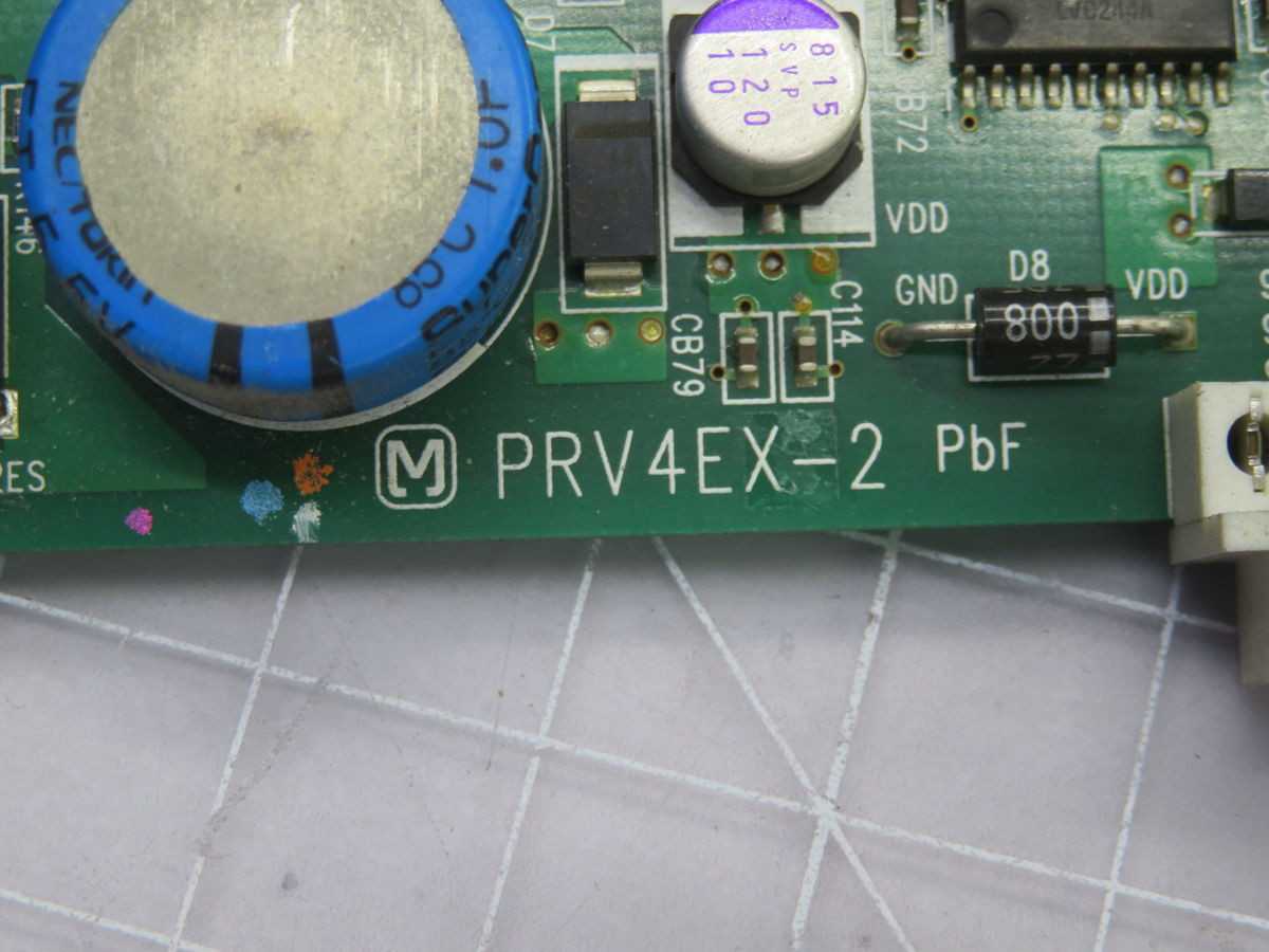PANASONIC PRV4EX-2 PBF CIRCUIT BOARD BH0642 - OPERATOR CONTROLS