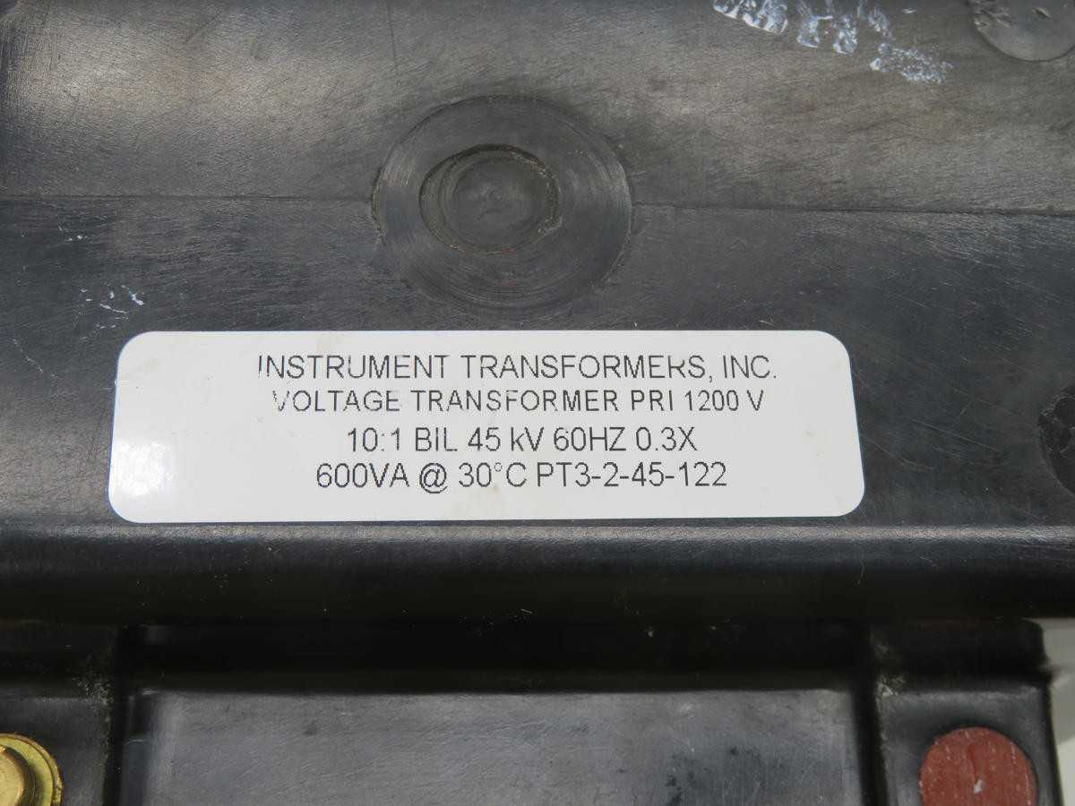 INSTRUMENT TRANSFORMERS PT3-2-45-122 VOLTAGE TRANSFORMER T228173 - POWER TRANSFORMERS
