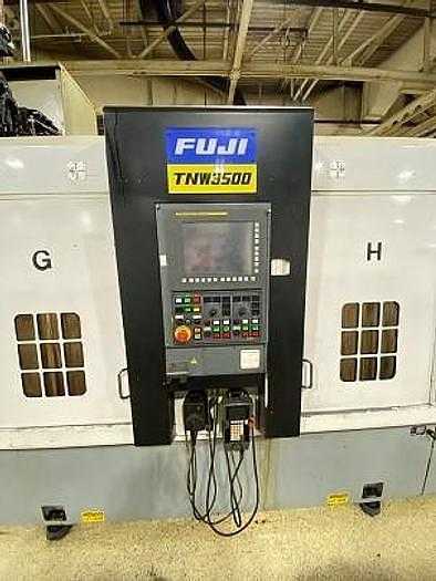 2008 FUJI TNW 3500 TR CNC LATHE, TWIN SPINDLE, TWIN TURRET, GANTRY LOADER, FANUC 310I CONTROL - CNC LATHES