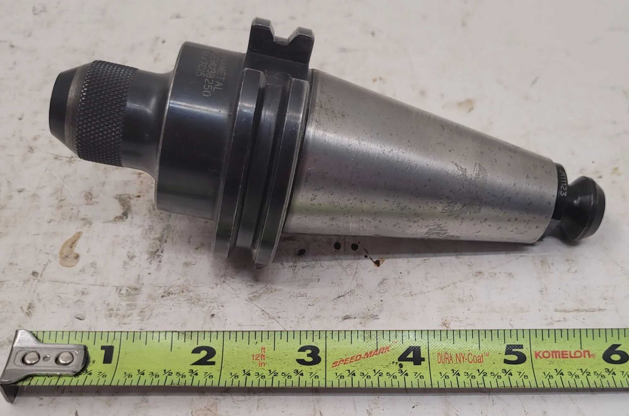 KENNAMETAL CV40EM038250 CAT 40 END MILL HOLDER, .3750/3/8 SIZE, COOLANT THRU, SET OF 2 - MACHINE TOOLING