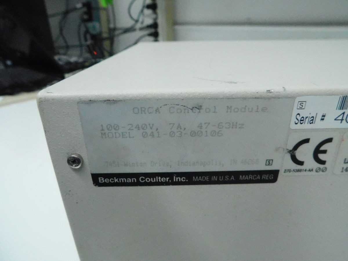 BECKMAN COULTER ORCA 041-03-00106 CONTROL MODULE - LAB & SCIENTIFIC