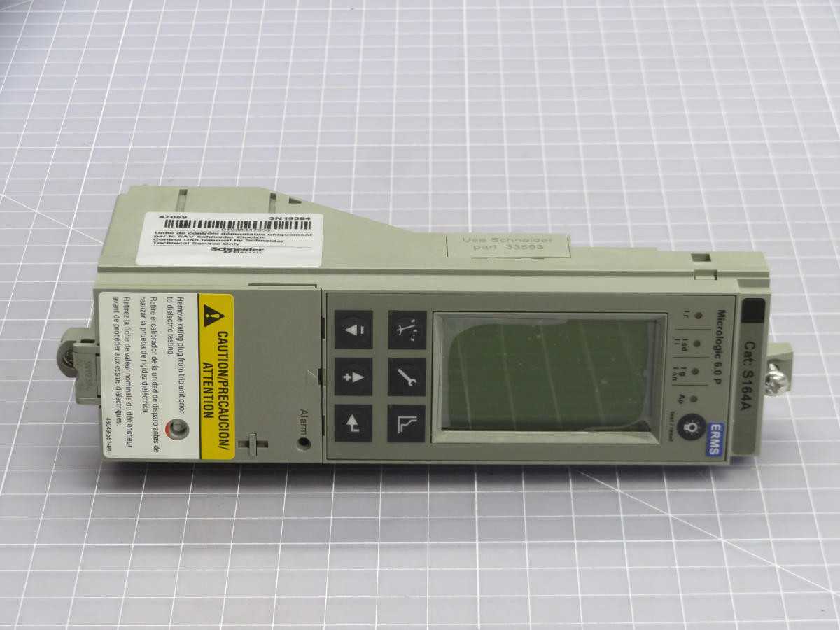 SCHNEIDER 47059 MICROLOGIC CONTROL UNIT, 3/4-POLE, 50/60HZ AC, 20-MIN THERMAL MEM, DIGITAL DISP - PLC MODULES