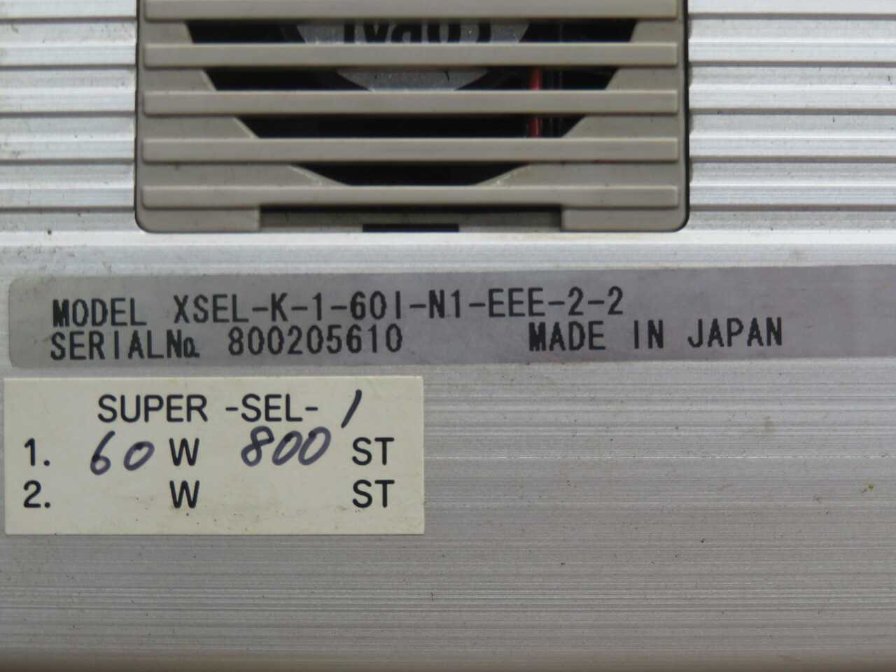 IAI XSEL-K-1-60I-N1-EEE-2-2 800205610 X-SEL CONTROLLER T267594 - AUTOMATION & CONTROLS