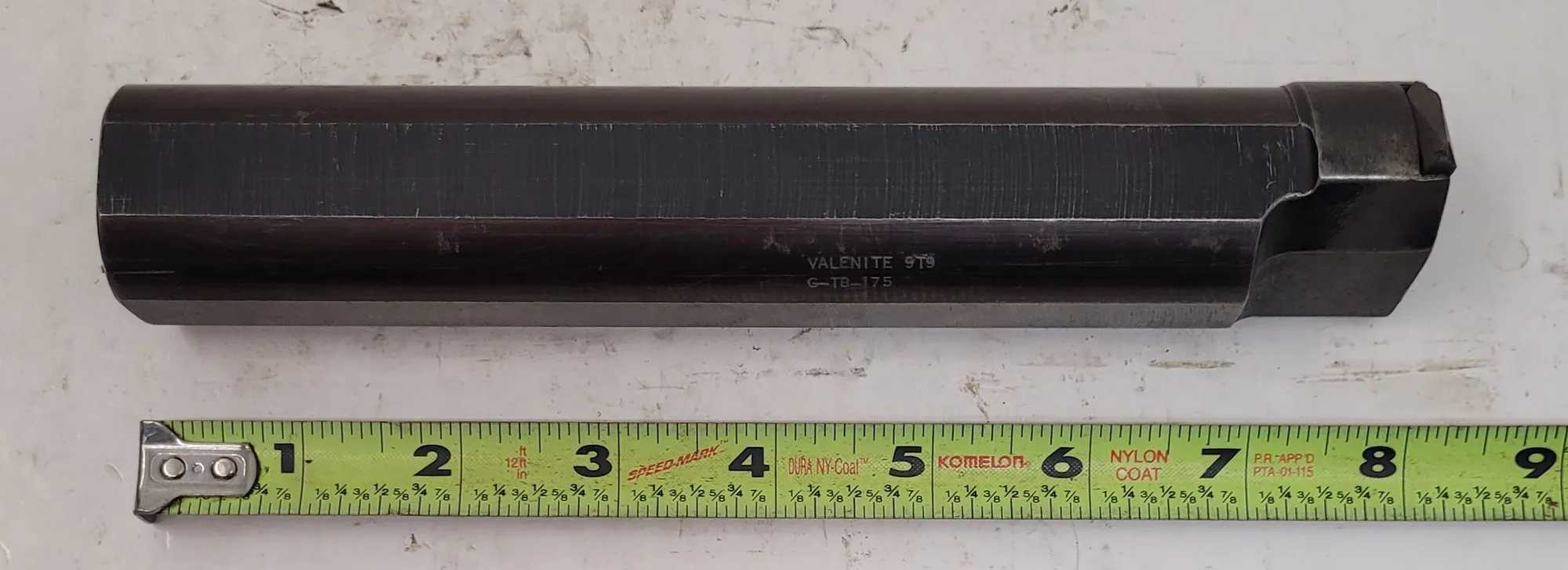 VALENITE 9T9 G-TB-175 1.5" SHANK BORING BAR WITH INDEXABLE THREADING INSERT - MACHINING TOOLING & PARTS