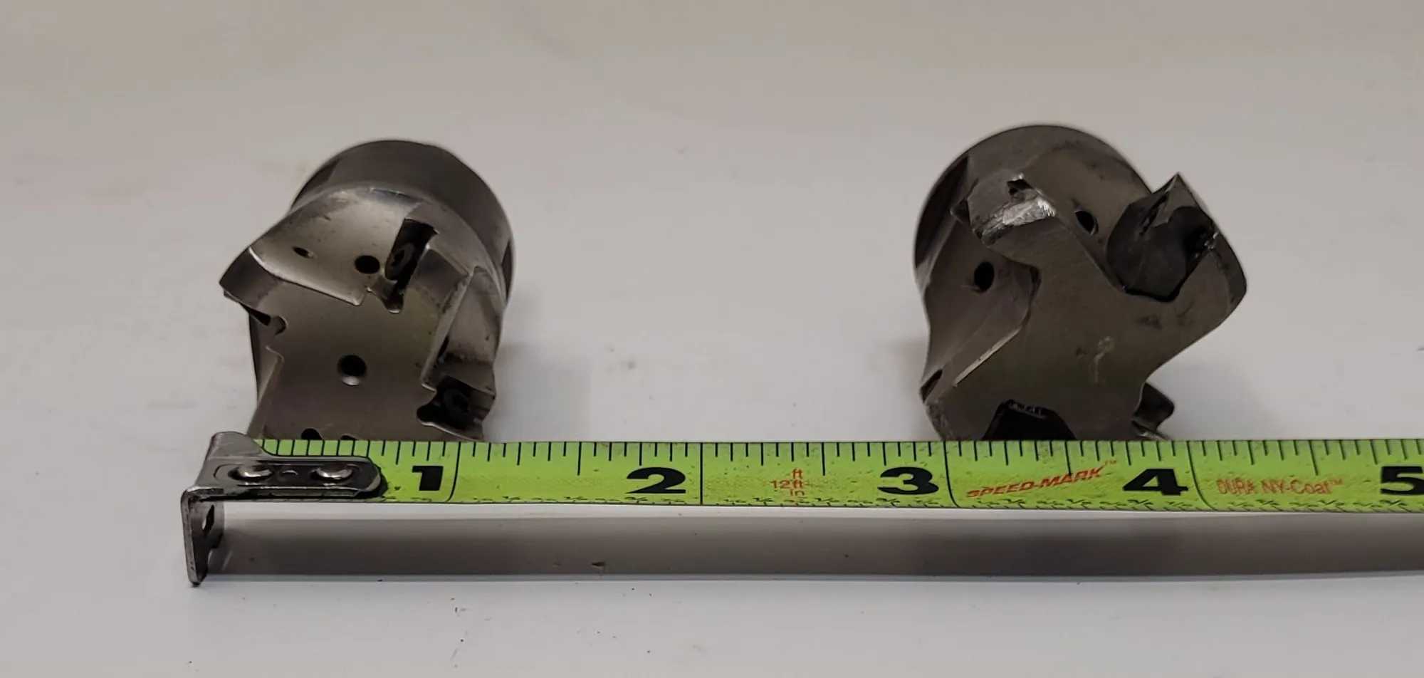 ASSORTED INGERSOLL & SECO MODULAR HEAD SHELL MILLS, 1.378IN/1.5IN CUTTING DIAMETER (2 PCS) - MACHINING TOOLING & PARTS