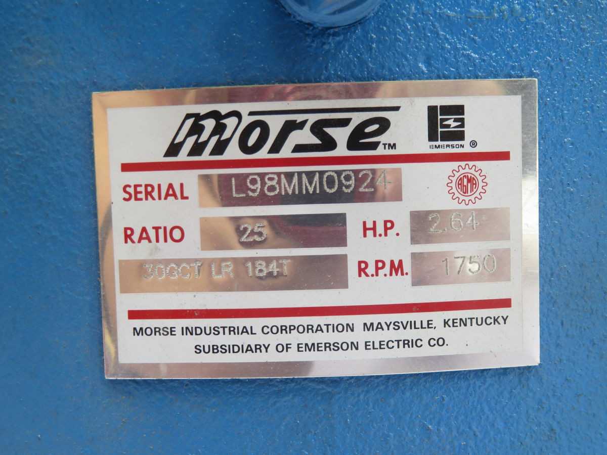 MORSE 300CTLR 184T SPEED REDUCER T264871 - GEAR REDUCERS