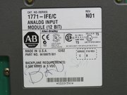 ALLEN BRADLEY 1771-IFE, PLC INPUT MOD, 8/16 CHANNELS, 12-BIT RESOLUTION, V/I RANGES - PLC MODULES