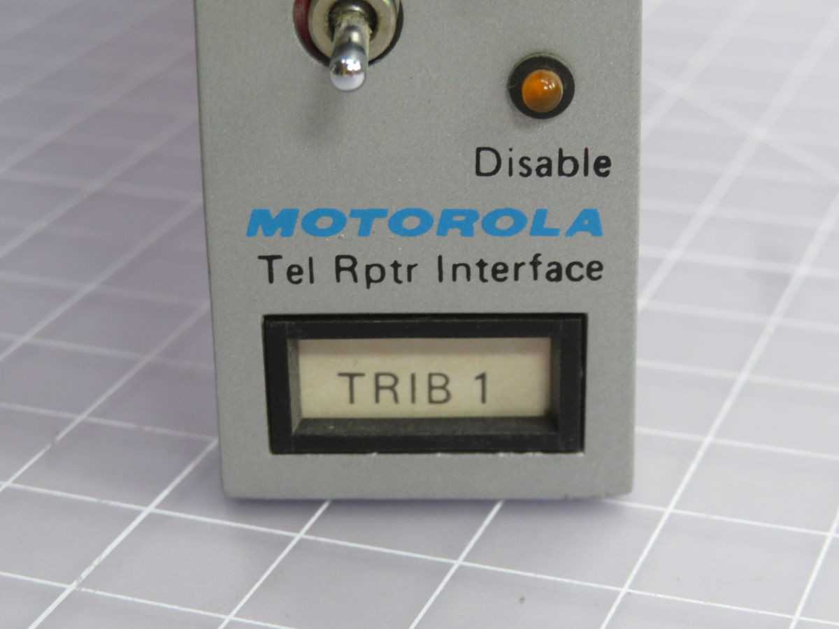 MOTOROLA TRIB 1 TEL RPTR INTERFACE T261536 - OPERATOR INTERFACE PANELS