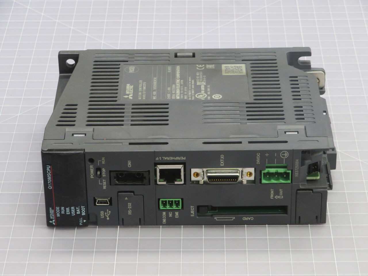 MITSUBISHI Q170MSCPU MOTION CONTROLLER, 4 AXIS, 24VDC PWR, 0-1MS RESP, RS-232C/USB COMMS - PLC MODULES
