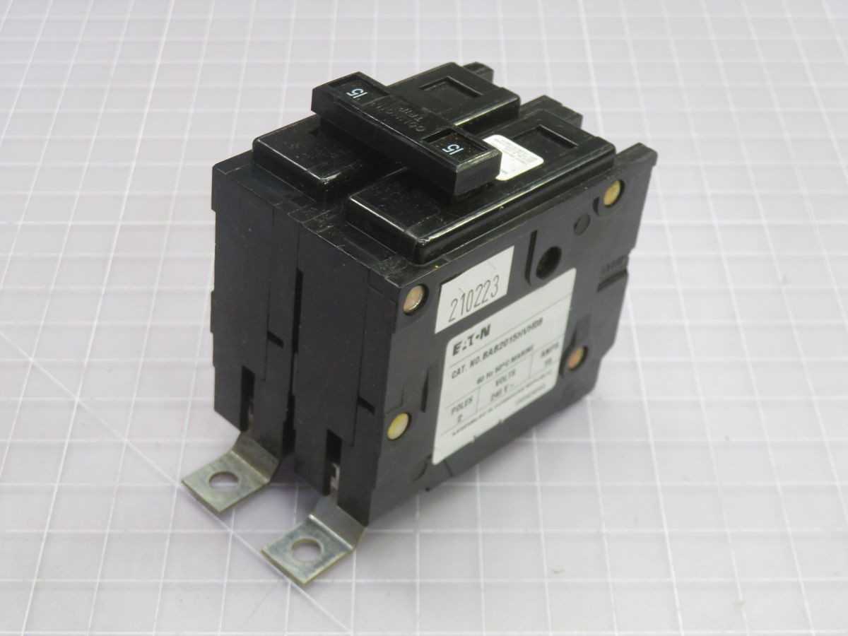 LOT OF 5 EATON BAB2015HVH08 CIRCUIT BREAKER T263613 - CIRCUIT BREAKERS