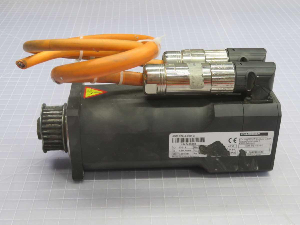 KOLLMORGEN 6SM 37L-4.000-G BRUSHLESS MAGNET SERVO MOTOR T269089 - SERVO MOTORS