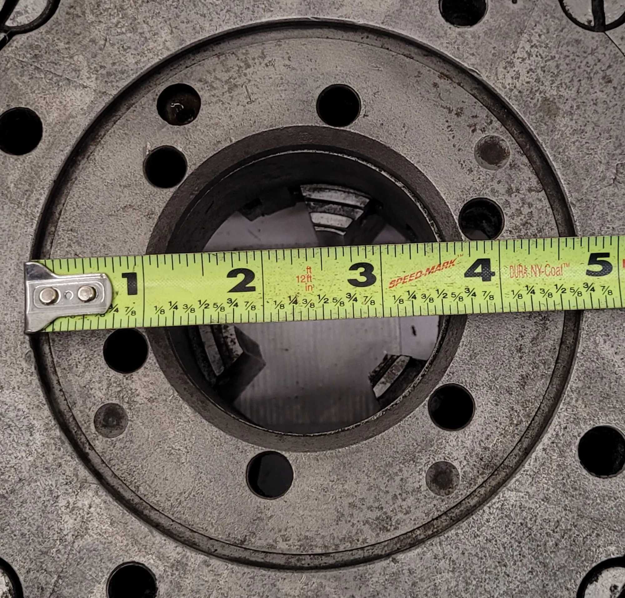 CUSHMAN 8" 3-JAW LATHE CHUCK WITH 2-1/2" CENTER HOLE - MACHINING TOOLING & PARTS