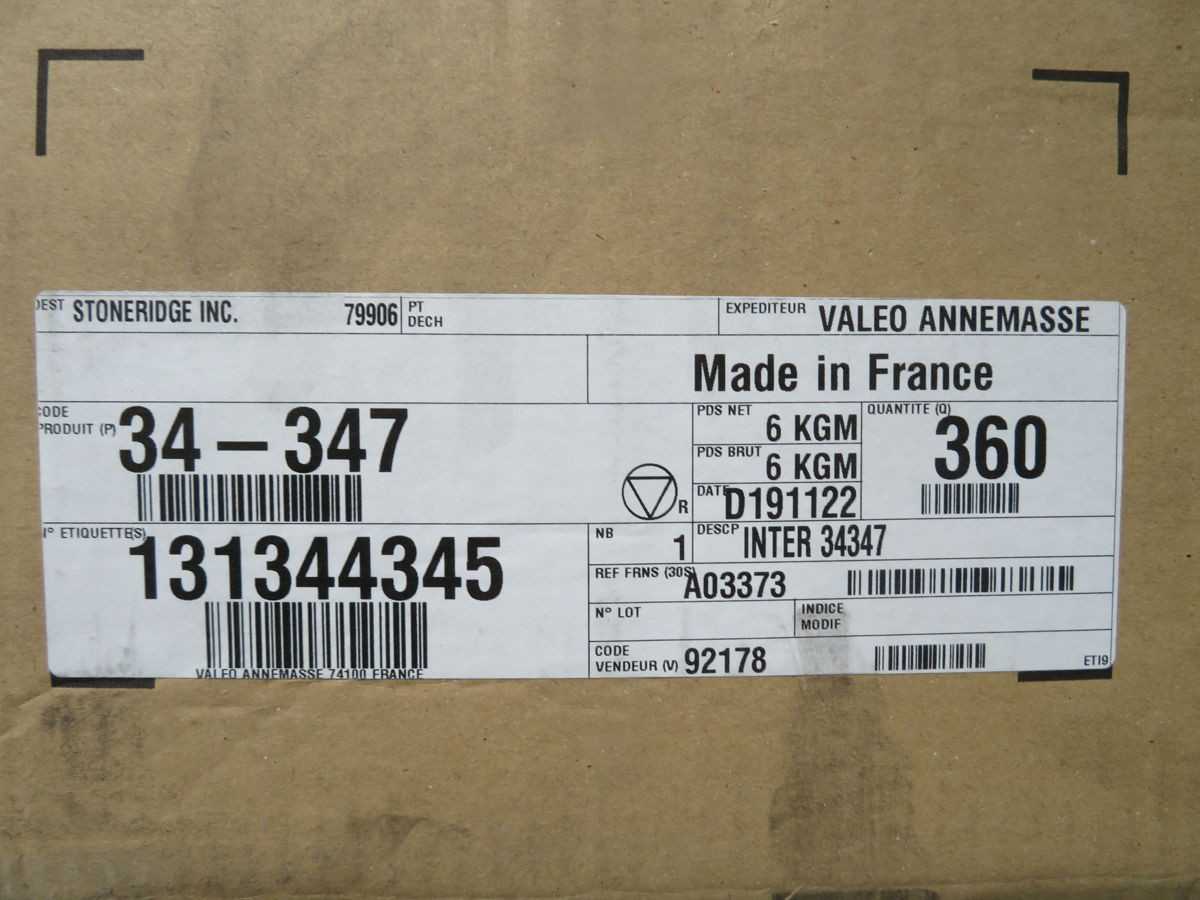 Lot of 360 Valeo 34-347 Lift Switch for Windows - SWITCHES