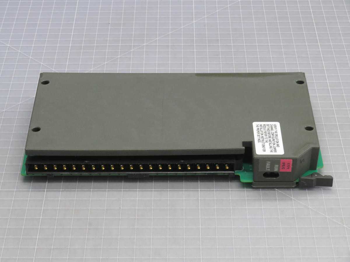ALLEN BRADLEY 1771-IFE, PLC INPUT MOD, 8/16 CHANNELS, 12-BIT RESOLUTION, V/I RANGES - PLC MODULES