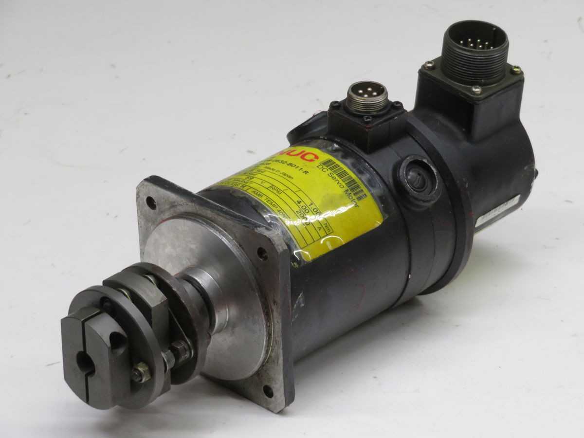 FANUC 00M DC SERVO MOTOR, 1 NM TORQUE, 4 A CURRENT, 132 VDC, 2000 RPM, 0.85 KW, 2000 PPR - SERVO