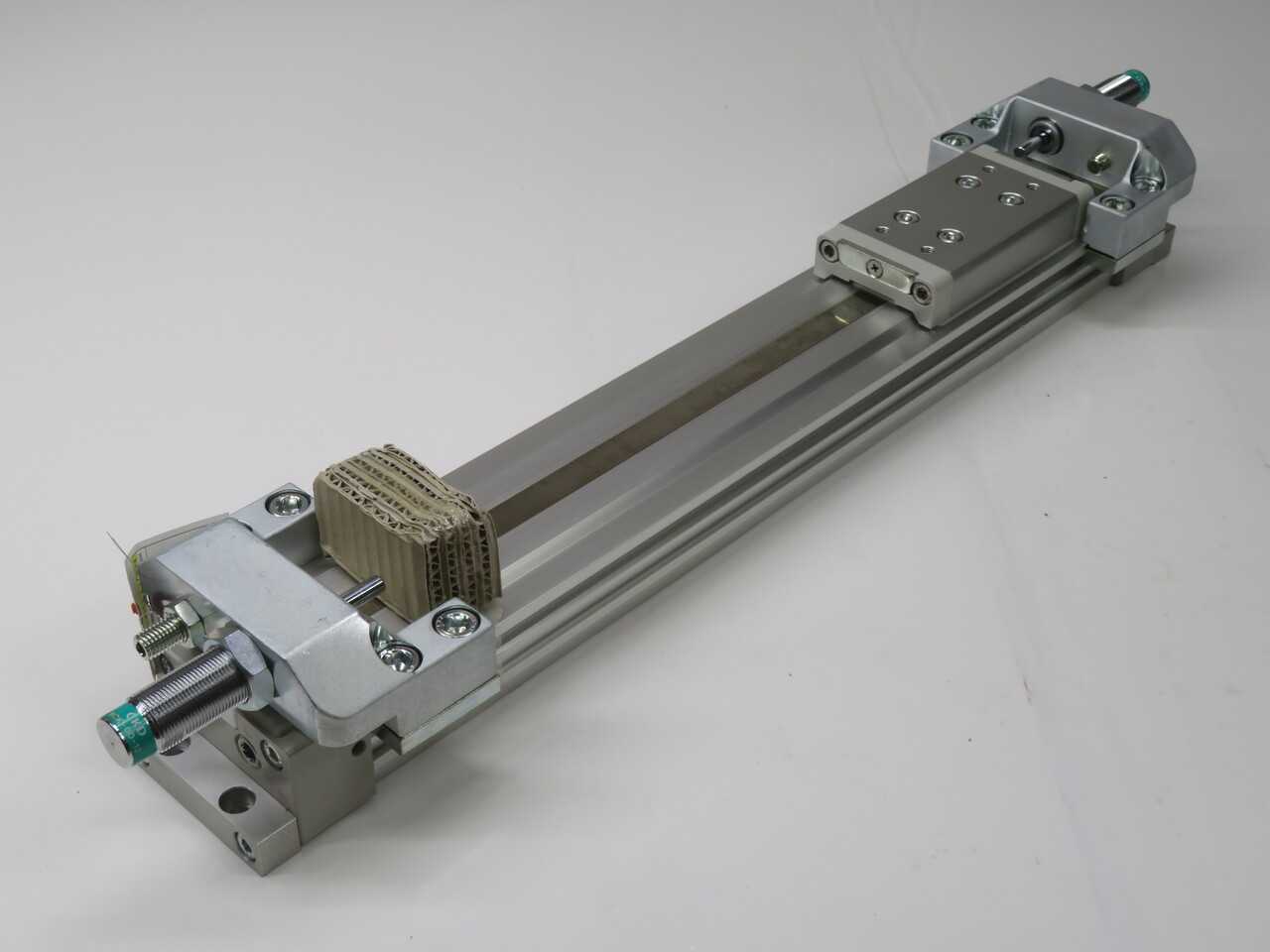 CKD SRL3-LB-50N400, 50 MM BORE, 400 MM STROKE, 0.1-1.0 MPA PRESS, 50-1000 MM/S SPD, RC1/4 PORTS - GUIDED SLIDE CYLINDER