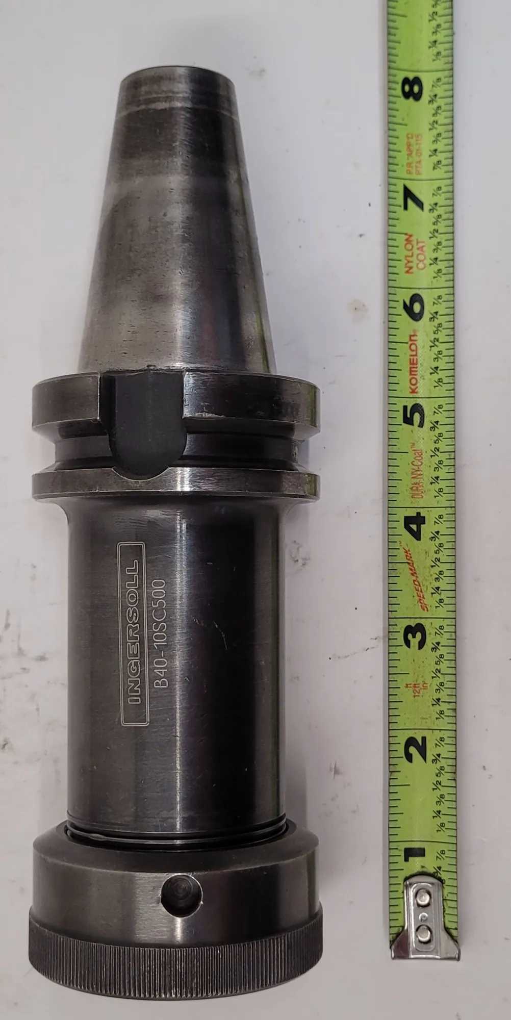 INGERSOLL B40-10SC500 CAT40 COLLET CHUCK, 1.37IN BORE, 40 TAPER SHANK, 7.875IN OAL - MACHINE TOOLING