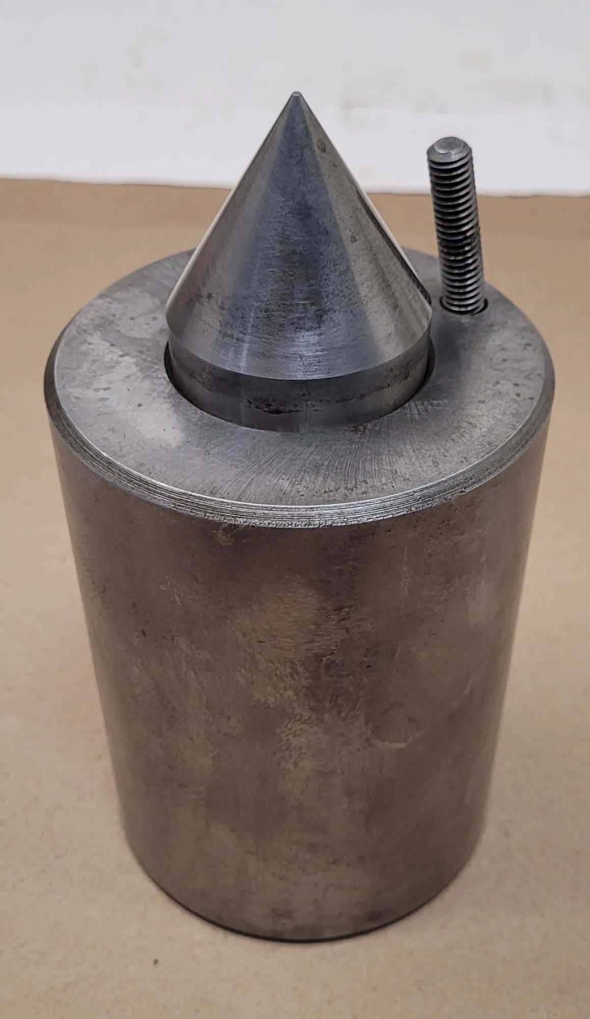 Dead Center 5MT, 5-1/2in OAL Tapered Shank, Morse Taper Size 5, Comes with Sleeve - MACHINING ACCESSORIES & TOOLING