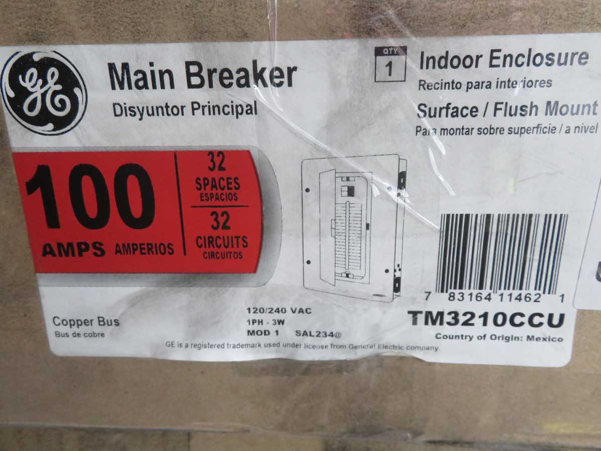GE TM3210CCU MAIN BREAKER T264919 - CIRCUIT BREAKERS