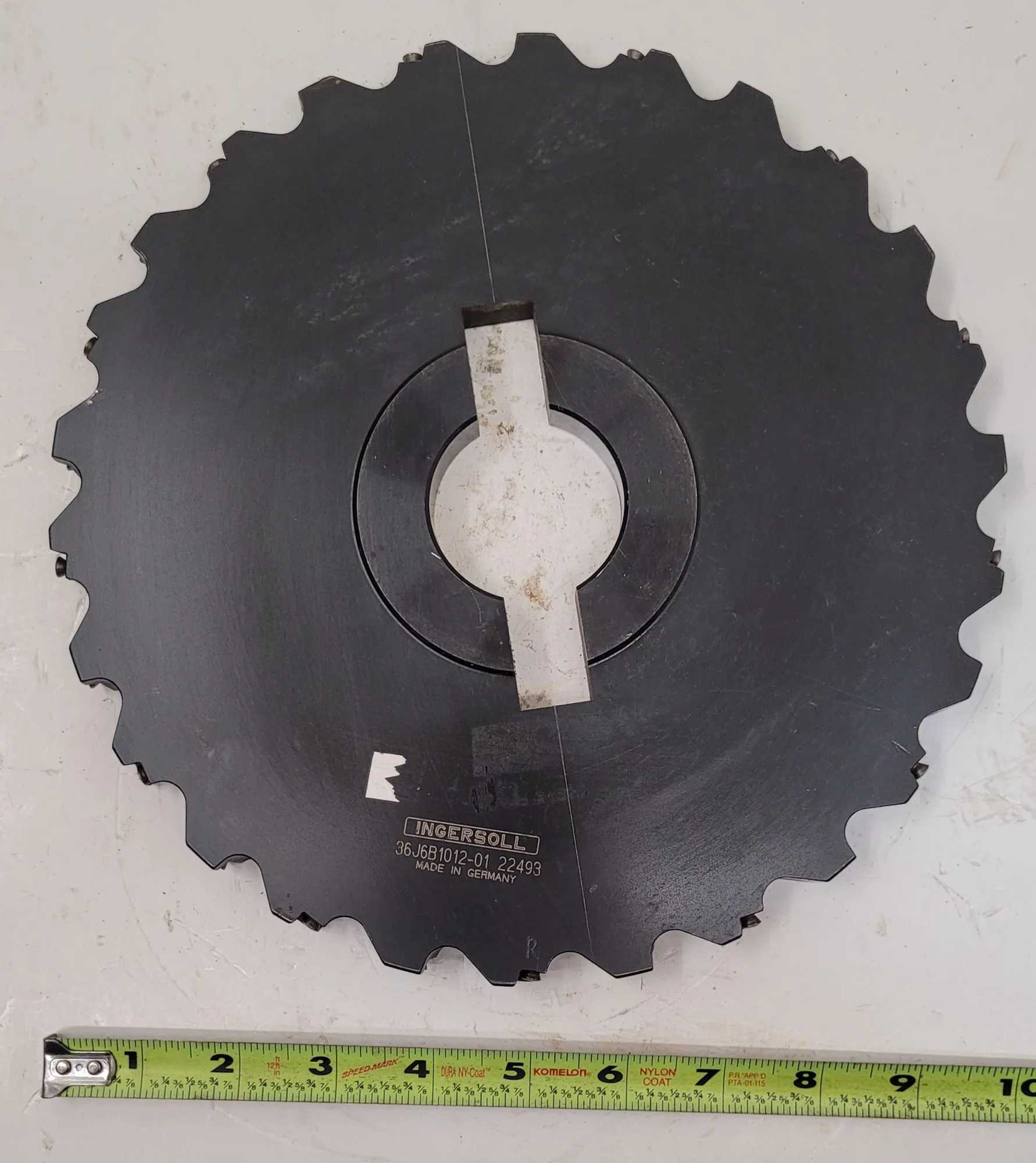 INGERSOLL 10" INDEXABLE SLOT MILLING CUTTER 2" ARBOR - MODEL: 36J6B1012-01 - MACHINE TOOLING