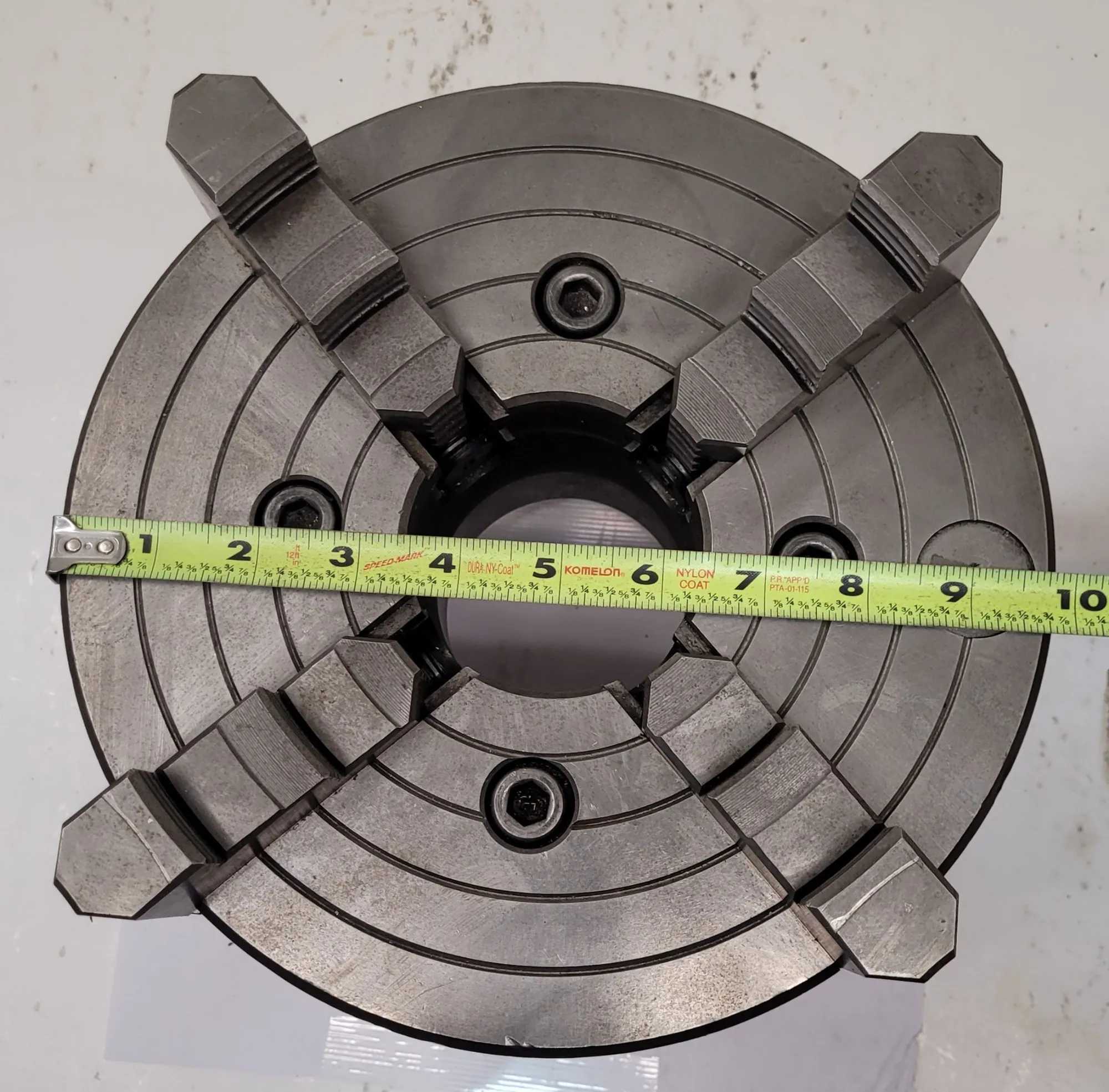 BUCK 10" 4-JAW CHUCK W/ D1-6 MOUNT - MACHINING TOOLING & PARTS