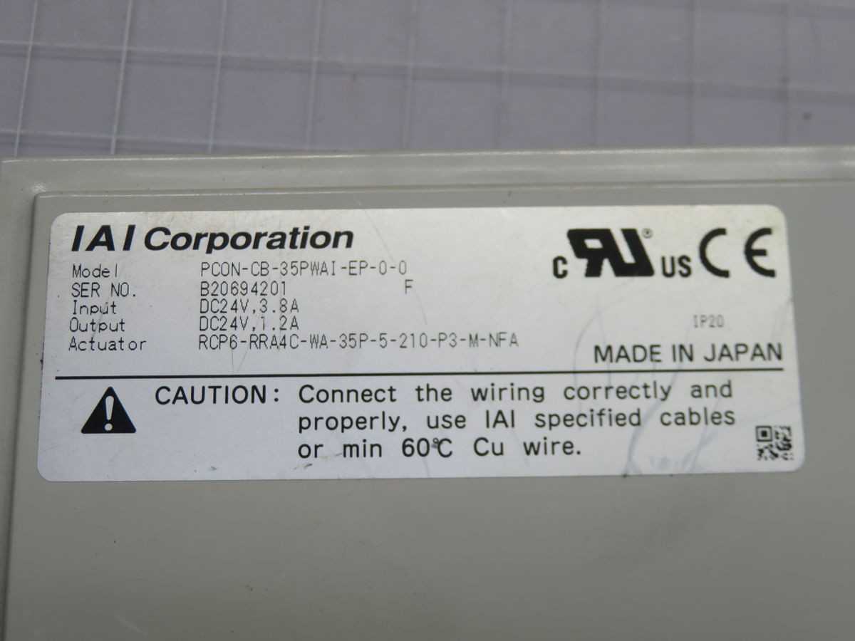 IAI PCON-CB-35PWAI-EP-0-0 POSITION CONTROLLER T264193 - AUTOMATION & CONTROLS