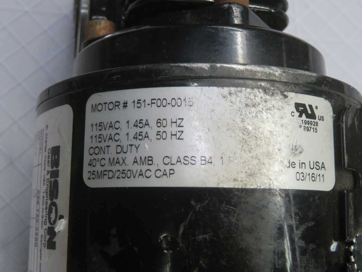 Bison 026-756-3560 151-H00-0065 AC Gearmotor T264675 - GEARMOTOR